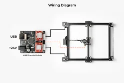 EasyDraw EBB control board wiring diagram for EasyDraw V4 – 24 V CoreXY pen plotter